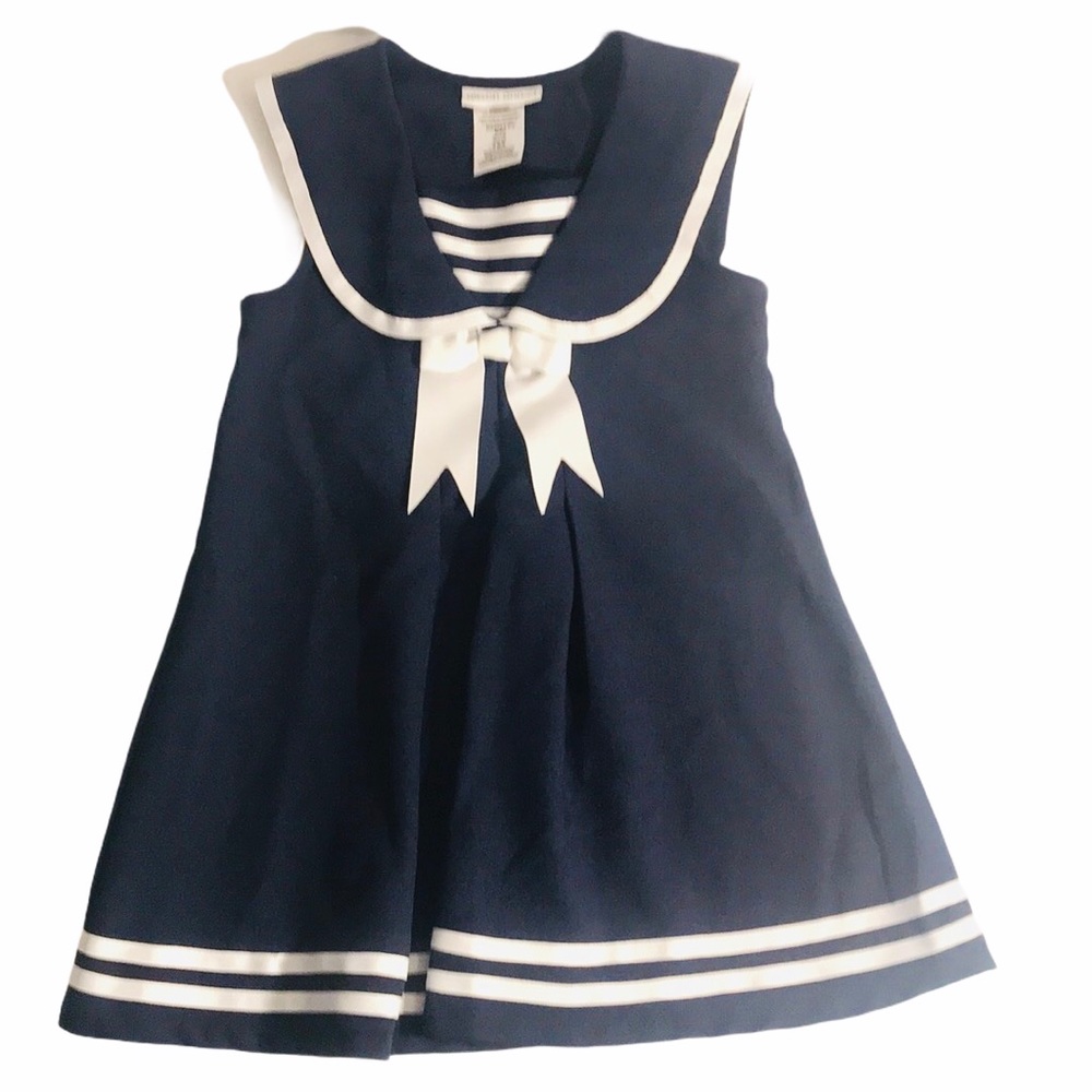 NWT Allison Ann Blue Sailor Sleeveless Dress Sz 6X